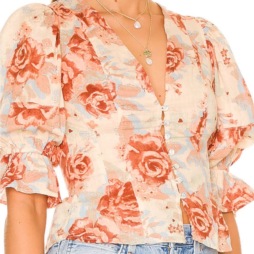Free People - “I Found You” Floral Top - Picture 7 of 8